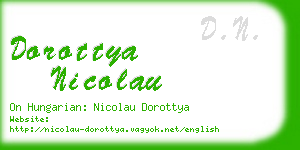 dorottya nicolau business card